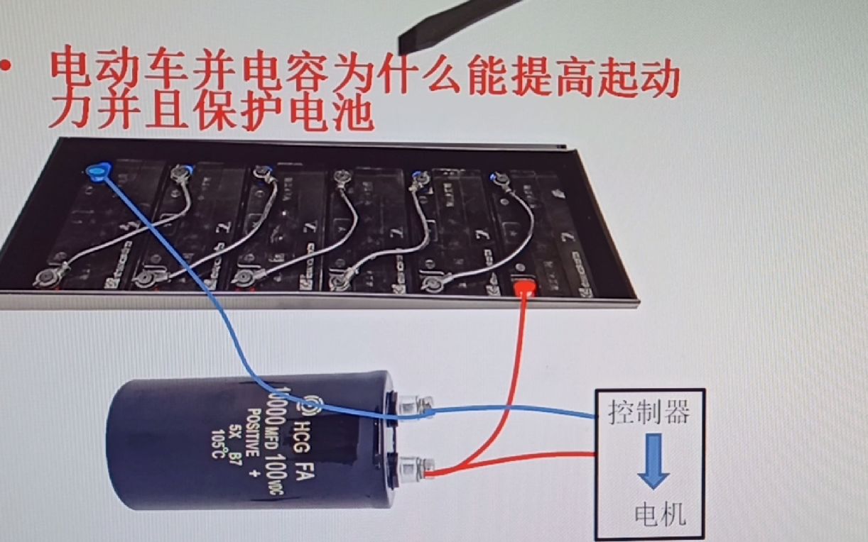 82电动车并联多大电容才能助力起动,定量分析,看懂了哔哩哔哩bilibili