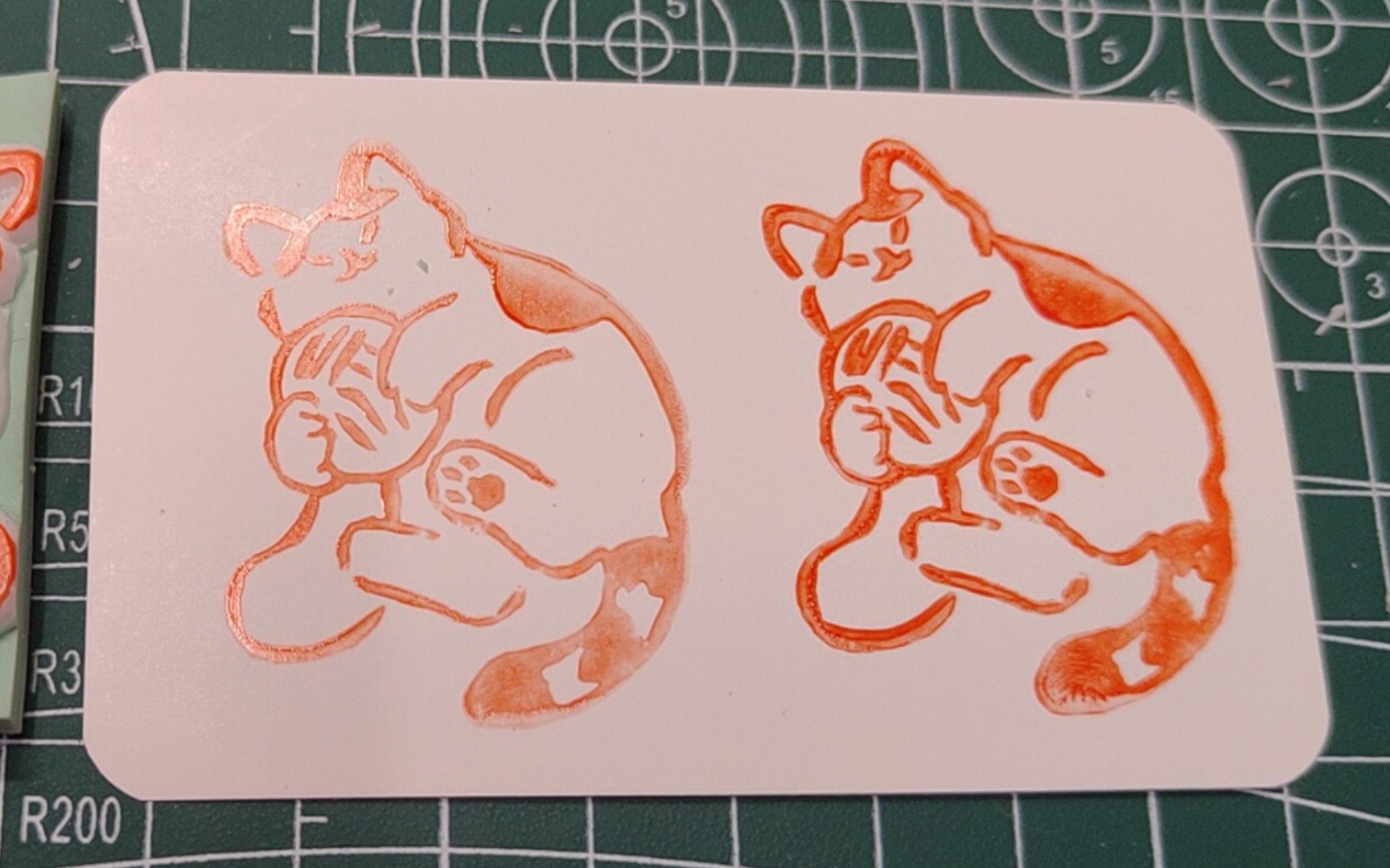 【橡皮章】-【雕刻】小猫咪