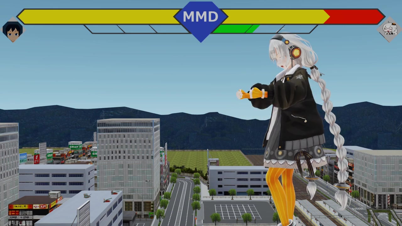 【女巨人mmd】巨大的女儿小光陷入危机7话前篇