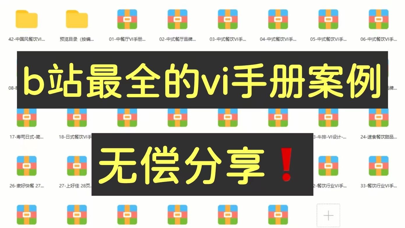 [图]B站最全vi手册无偿分享！！