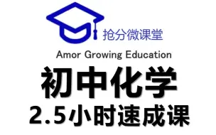 【搞定初中化学】2.5小时抱佛脚课程，考前必看初中化学