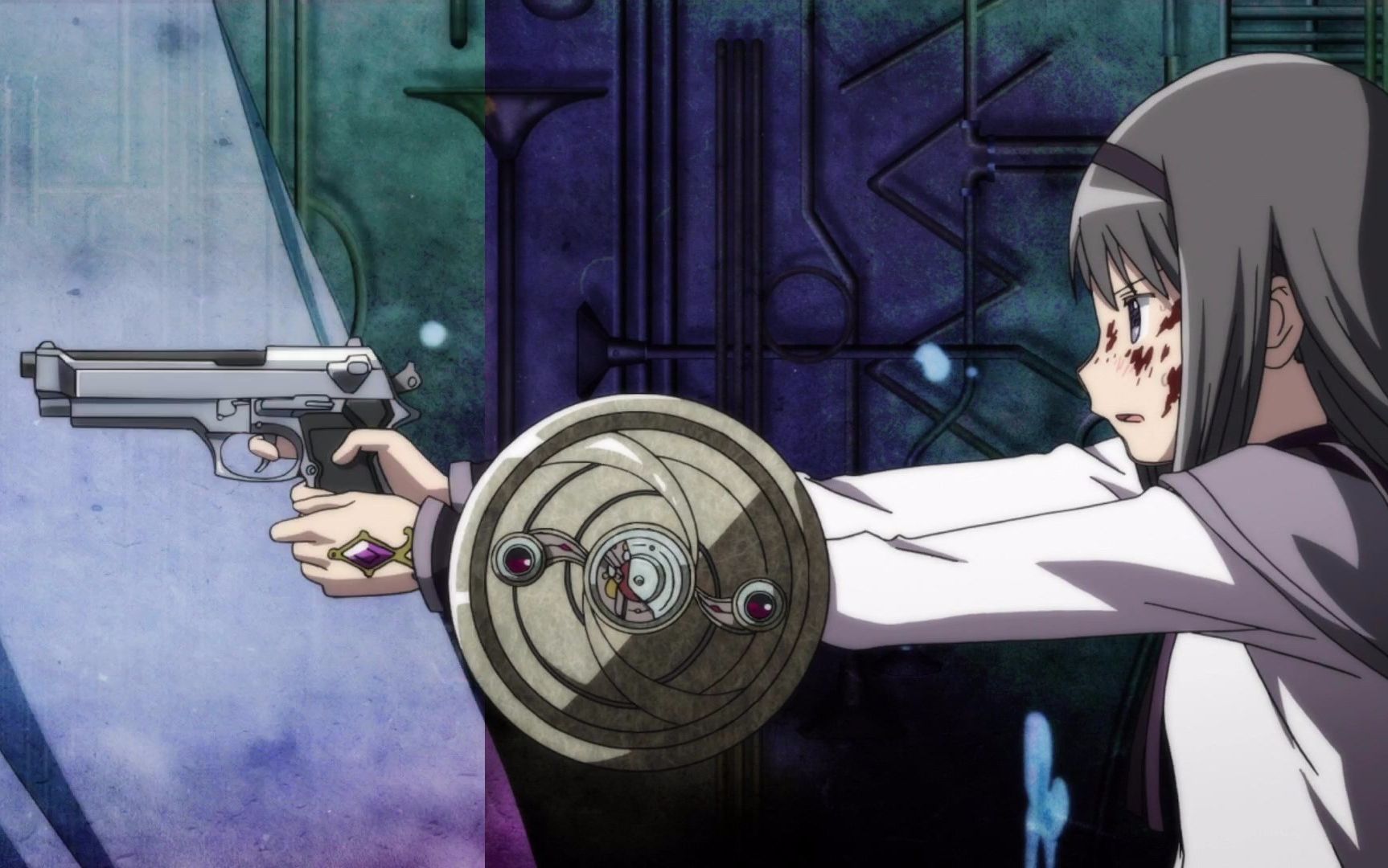 综合晓美焰持枪两种不同分镜合并作成还原