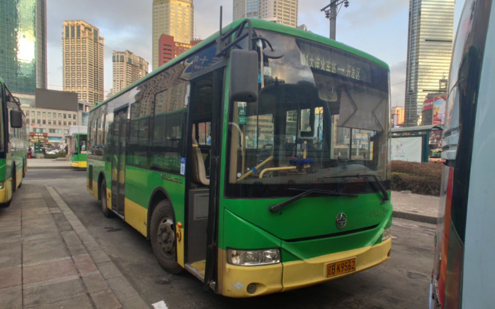 『大连公交·"飞机"夜景原速』2001路——大连火车站→开发区(保税区