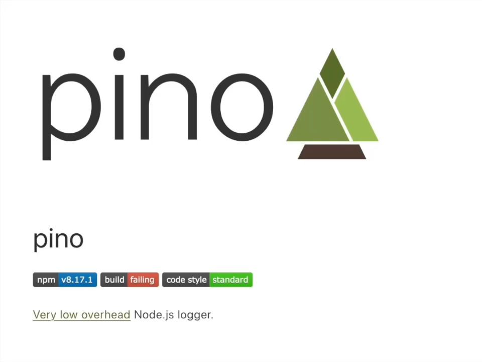 Pino 高性能 Node.js 日志库