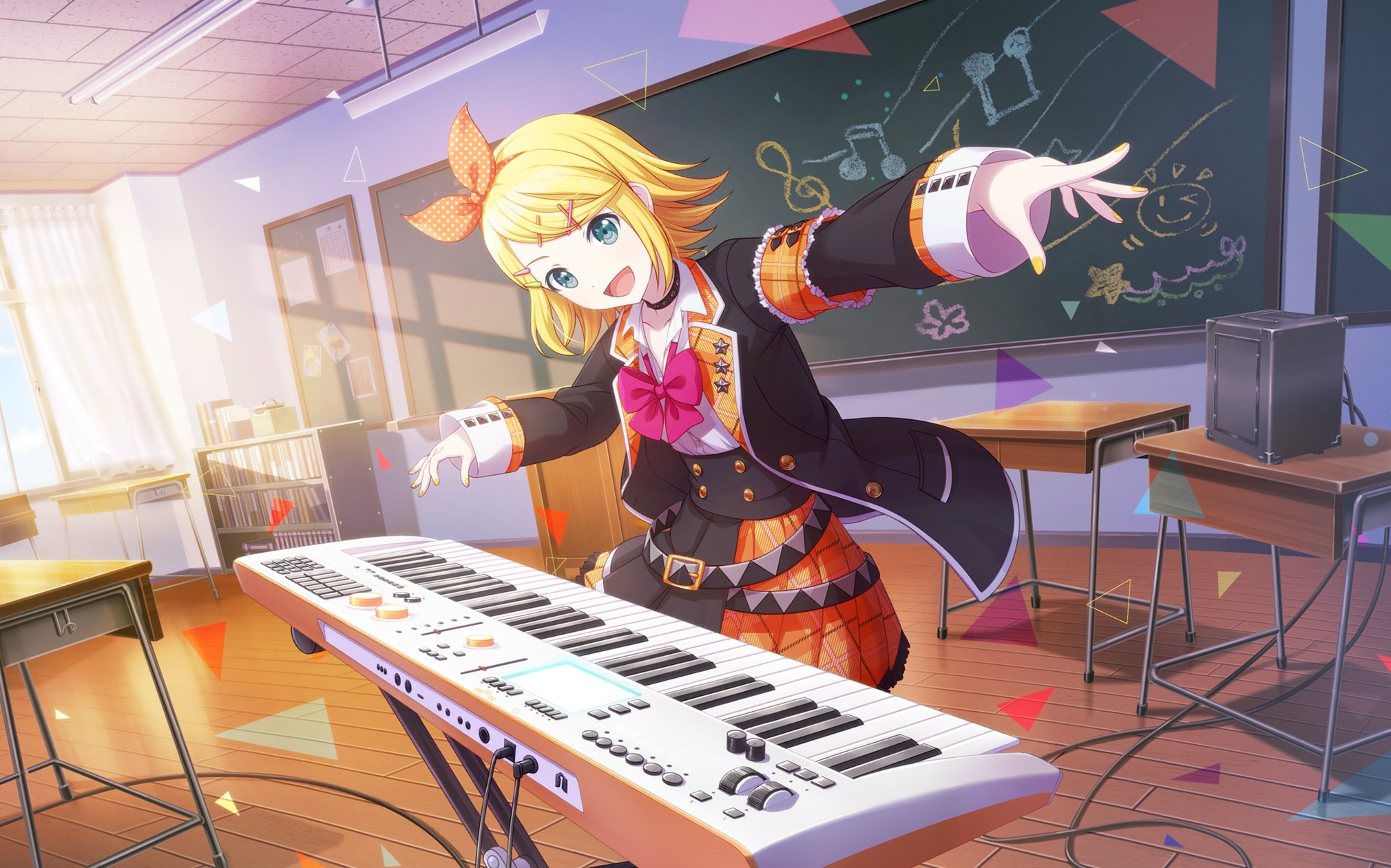 pjsk中字镜音铃调皮蛋般的旋律27期活动卡面剧情前后篇