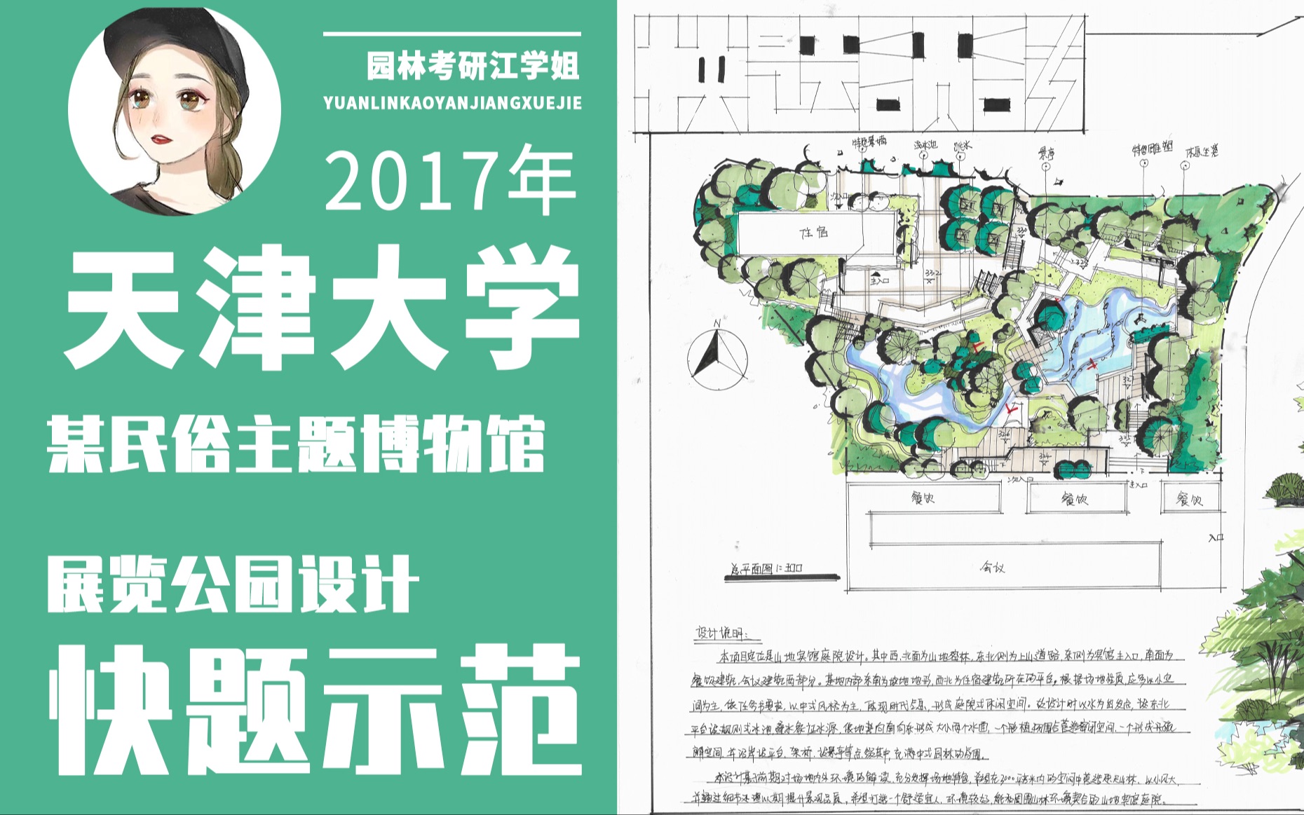 天津大学2017——某民俗主题博物馆快题示范