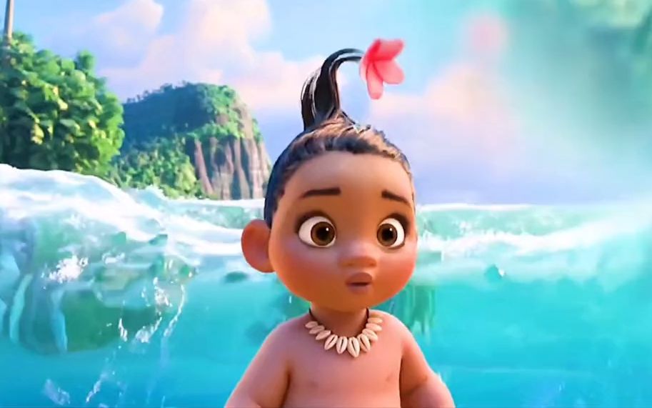 【海洋奇缘】莫阿娜公主:有一个大海朋友真好,再也不怕被欺负了