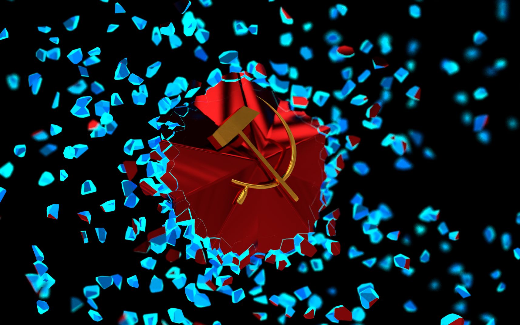 c4d作业镰刀锤子