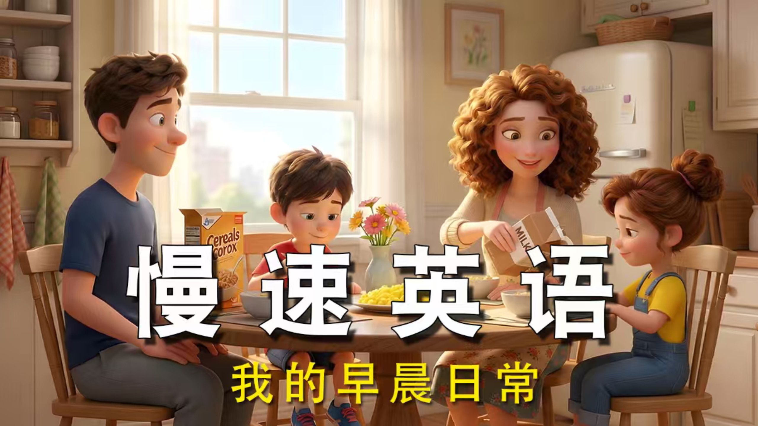 慢速英语丨安娜的早晨日常 |  跟着家庭故事学英语