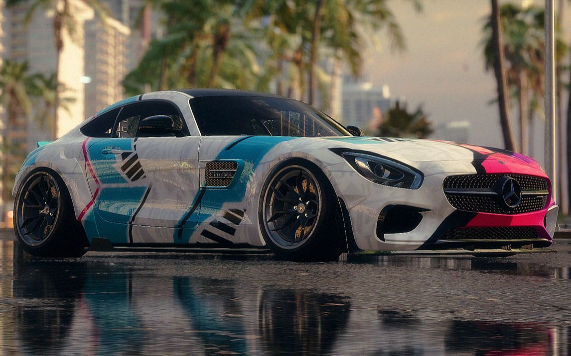 极品飞车:热度 梅赛德斯奔驰 amg gt s试驾!【nfslyy/极品飞车21】