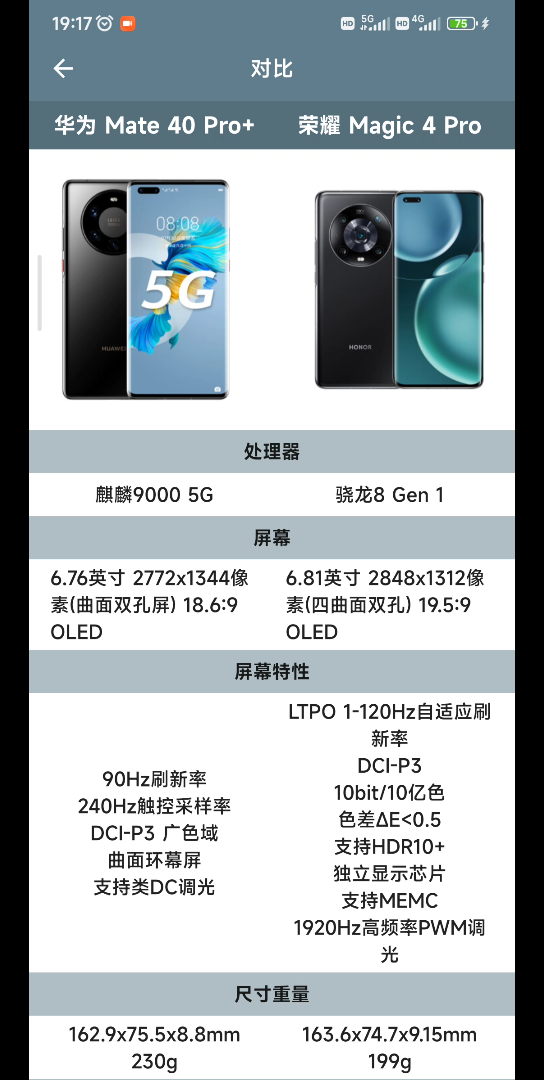 荣耀magic4Pro VS 华为mate40Pro+打的有来有回啊哔哩哔哩bilibili