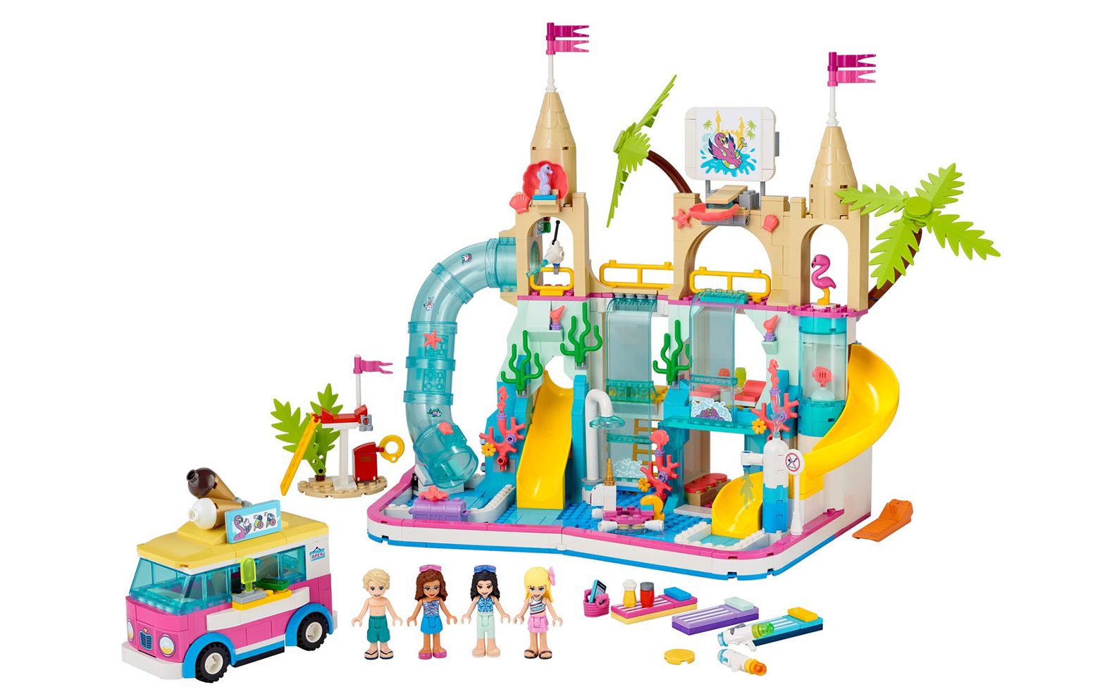 乐高lego41430好朋友夏日水上乐园2020速拼评测