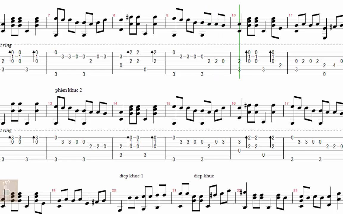 [图]Rhythm of the rain - Tab guitar solo