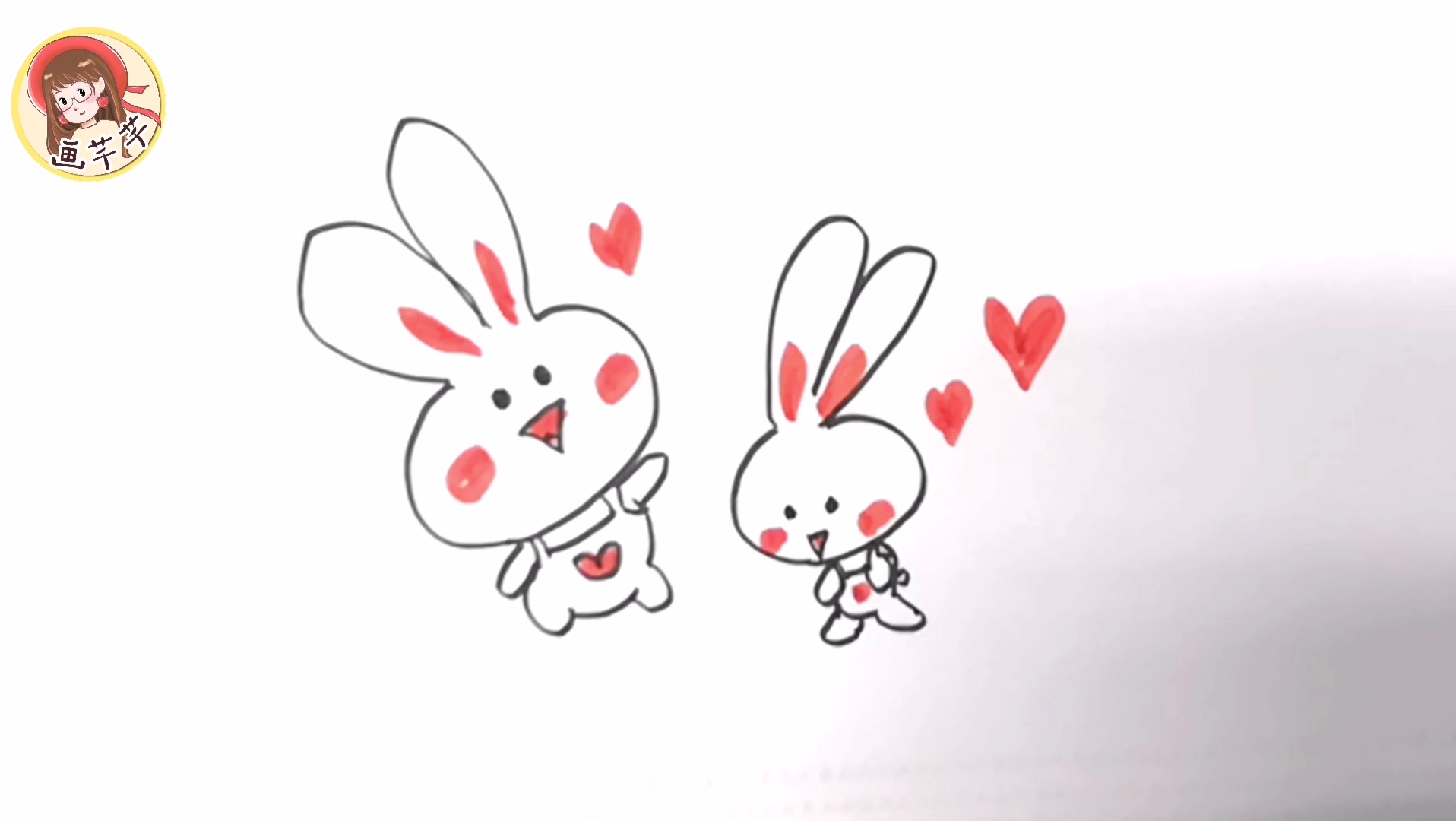 两只小兔子图片简笔画图片