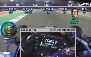 Download Video: F1车手的一圈有多忙，17次调整设定，过弯时还在调整