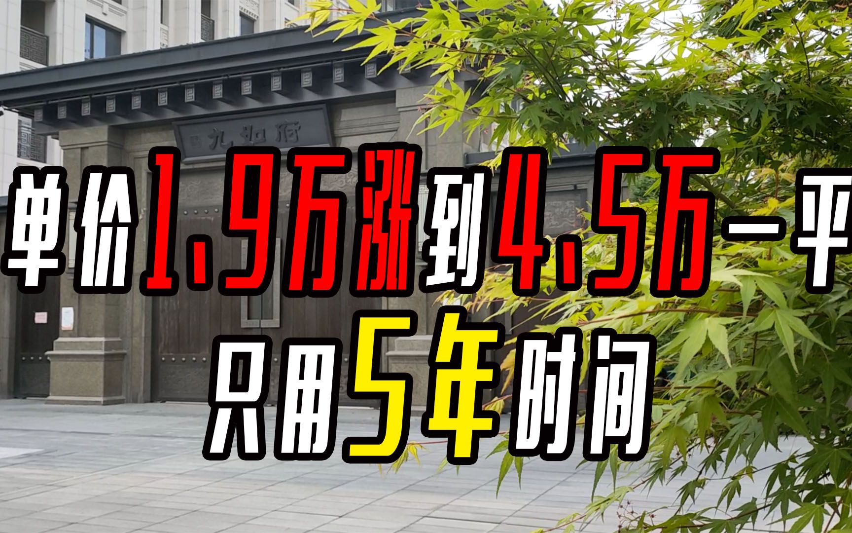 从单价1.9万涨到4.5万一平,只用5年时间,探盘建业海马九如府哔哩哔哩bilibili