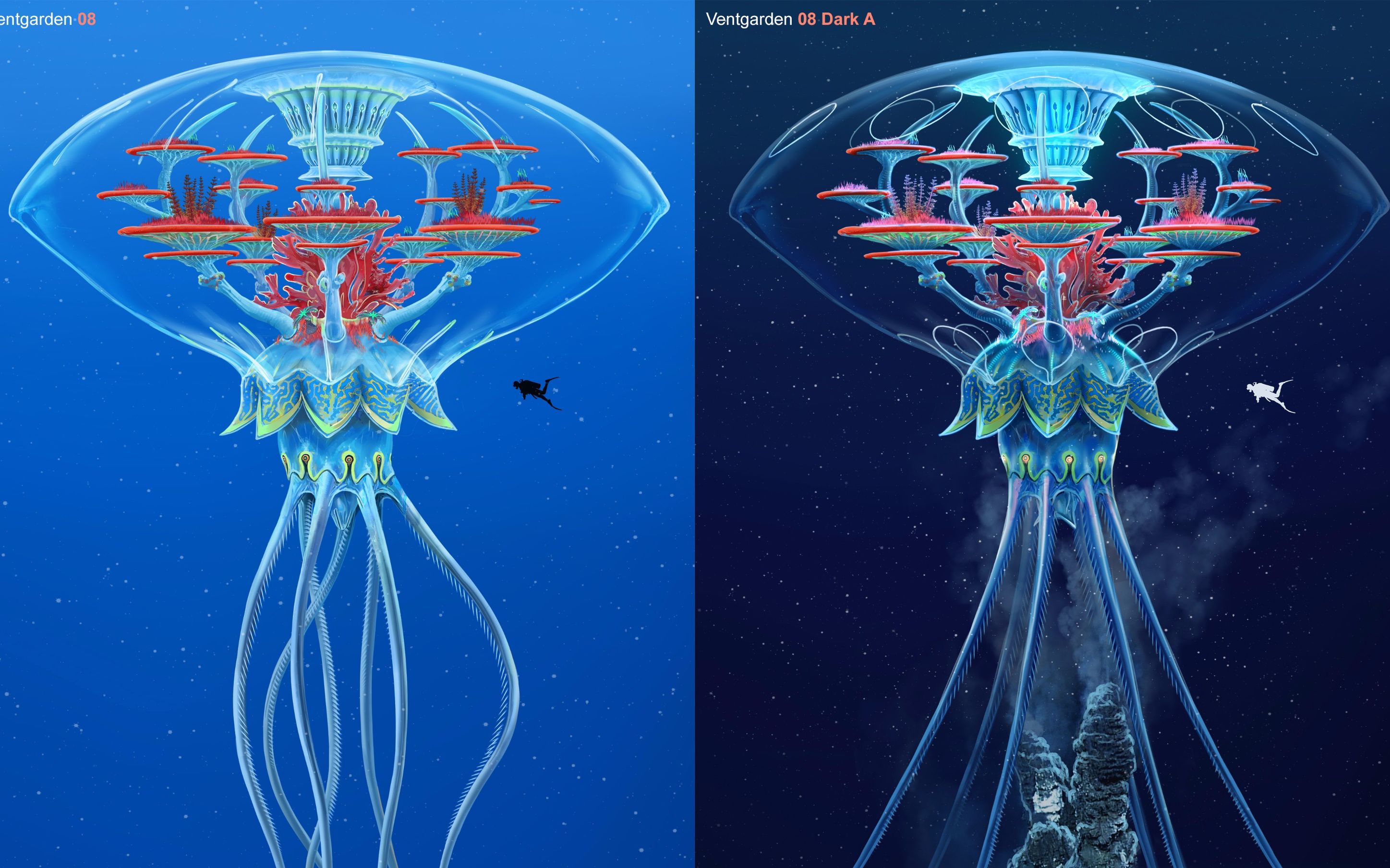 深海迷航2零度之下巨型花园水母更新嘴裂开的龙虾利维坦