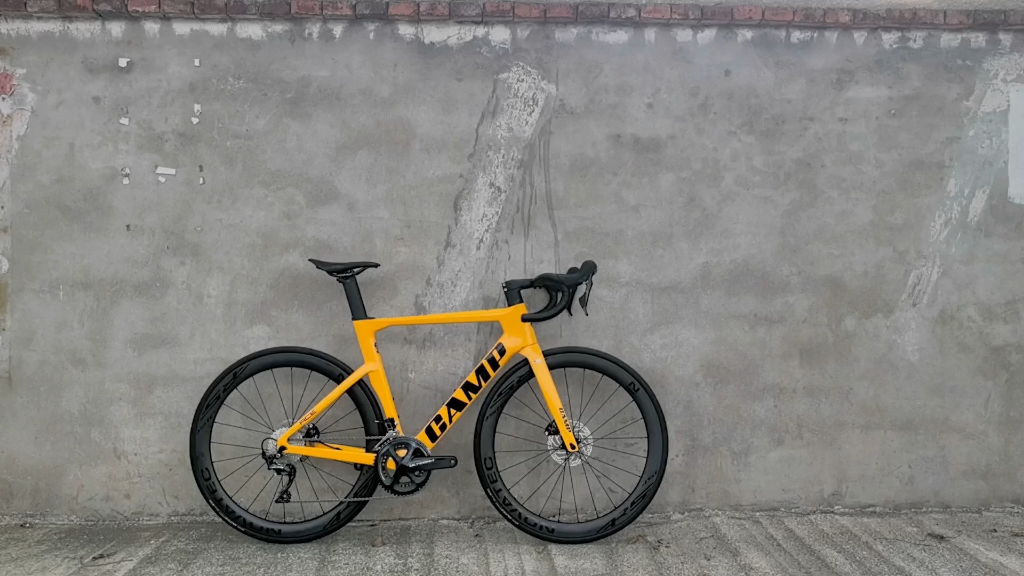 23年11月份版本坎普ac7000黄色气动公路车实拍讲解