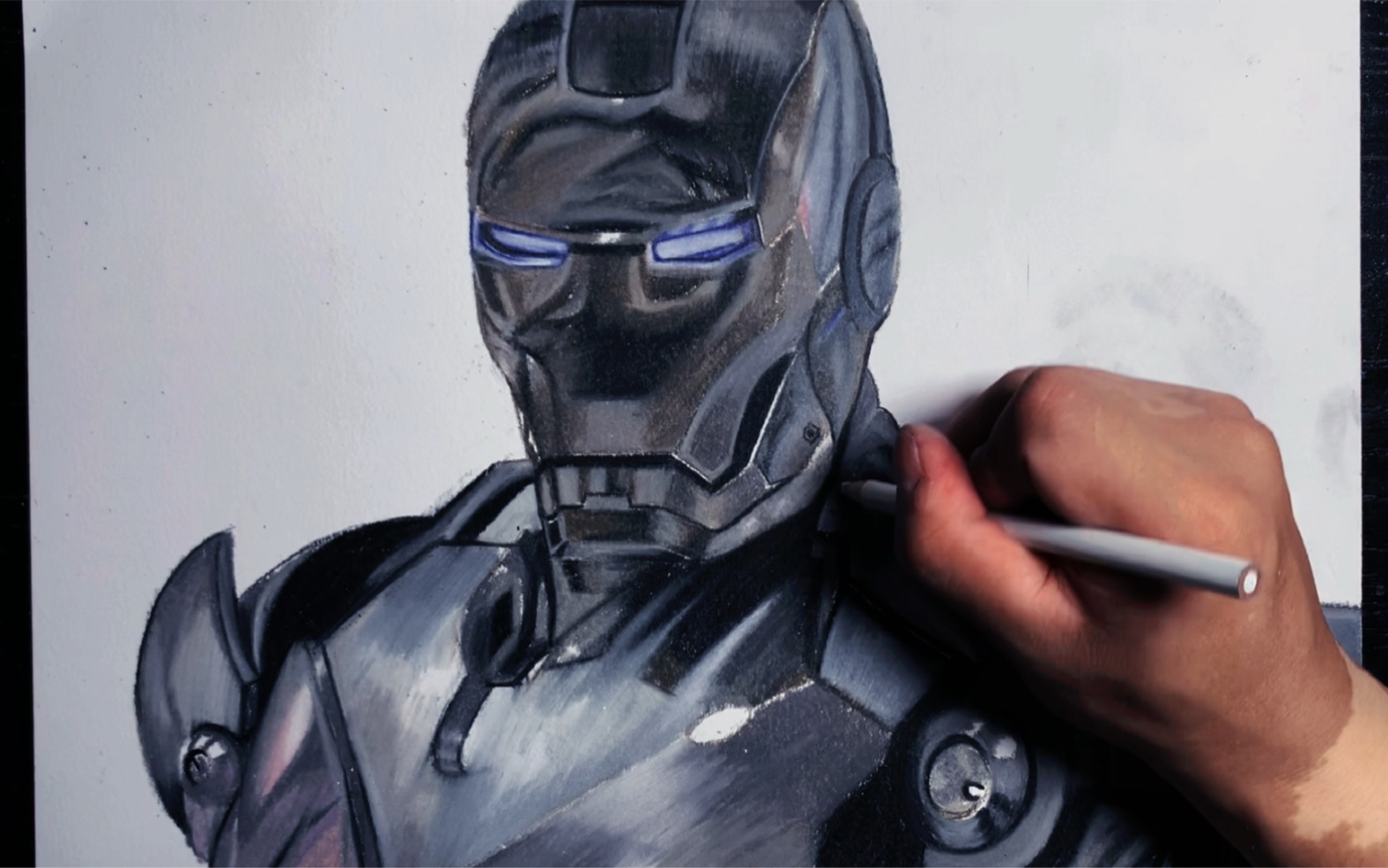 【彩铅手绘】钢铁侠mark2