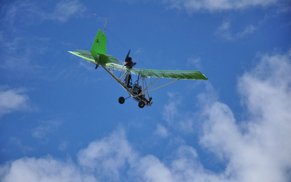 蜻蜓飞机 rotax582发动机首保后飞行测试