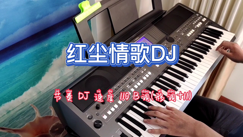 [图]电子琴演奏经典歌曲《红尘情歌》DJ