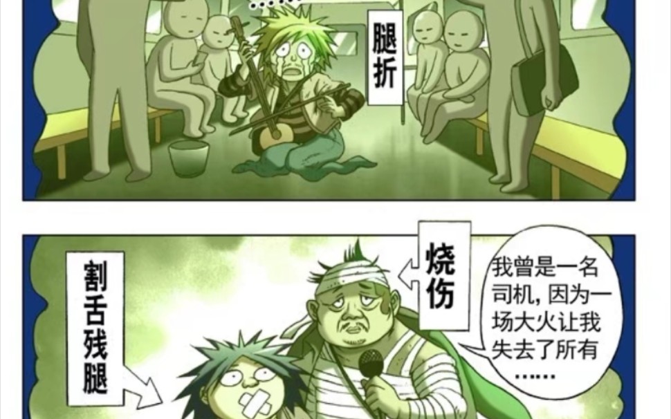 [图]中国惊奇先生有声漫画：抓去当乞丐，割掉器官还不打麻药