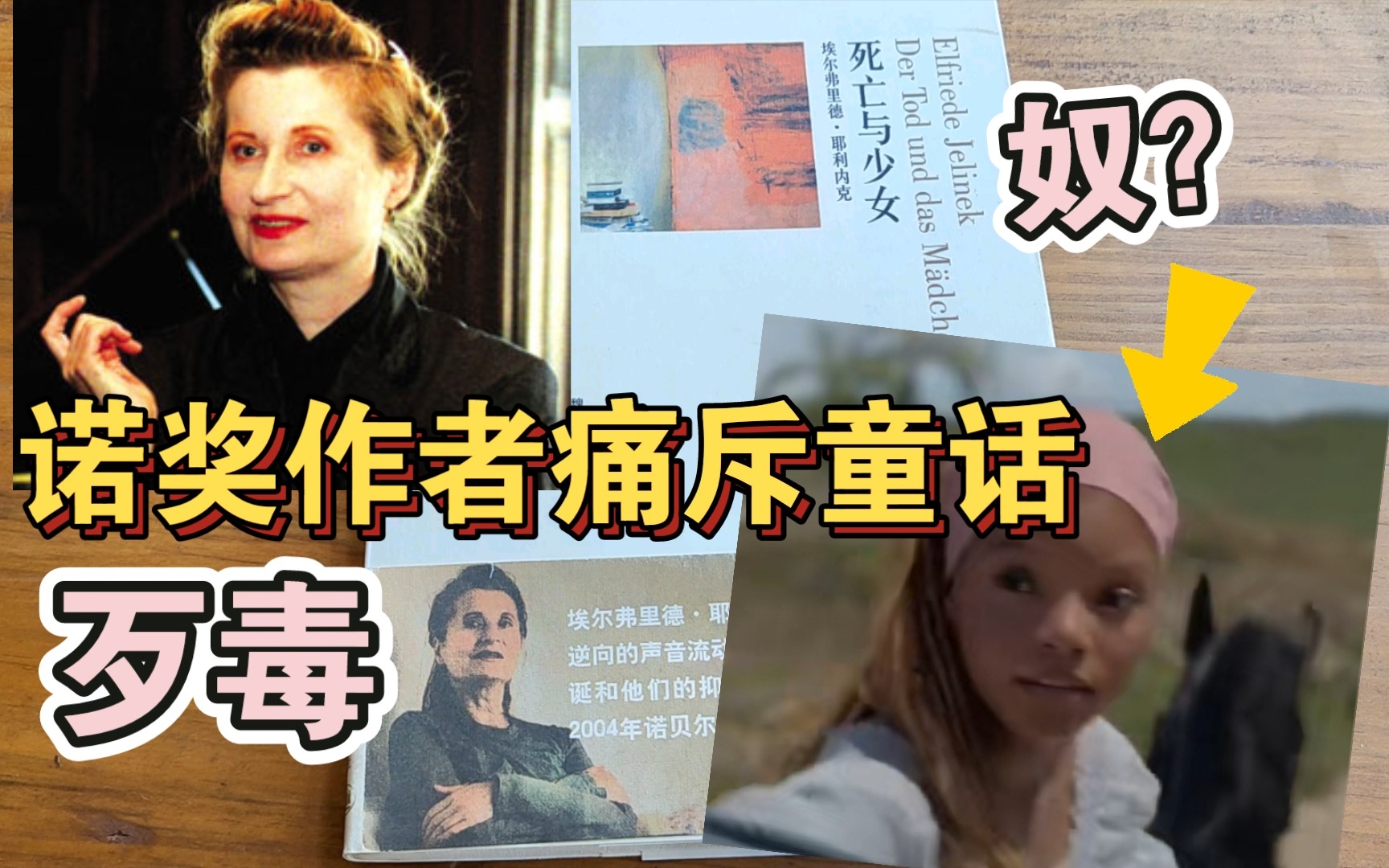 “注意看,这个女人叫耶利内克,她二十年前就痛斥了美人鱼的落后内核”哔哩哔哩bilibili