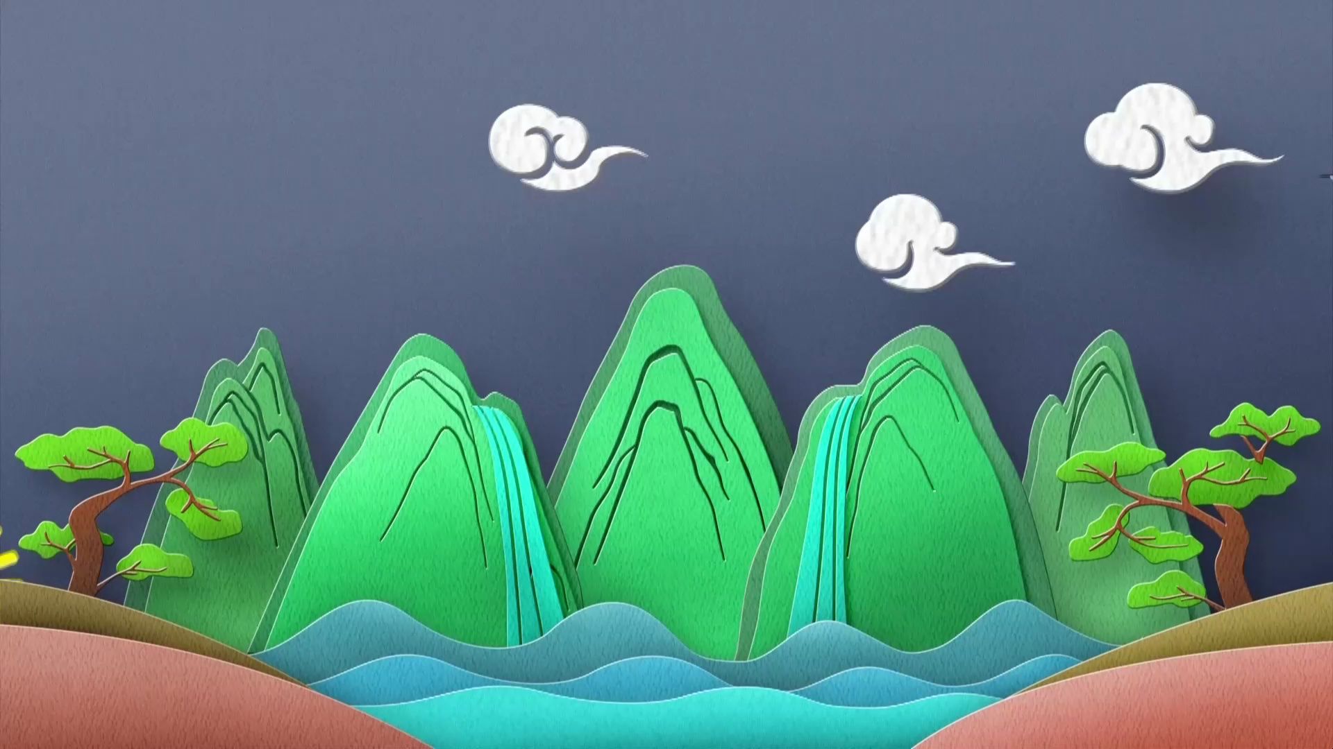 3529 从前有座山 伴奏led舞蹈舞台大屏幕背景视频素材