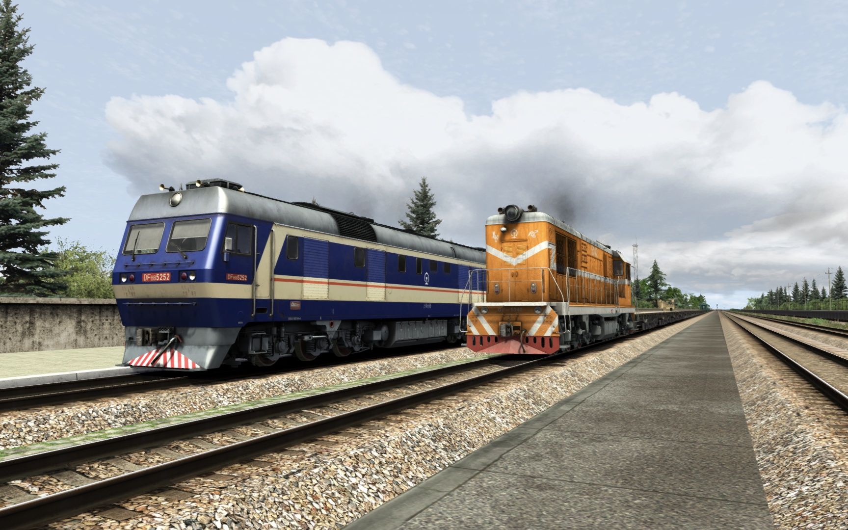 ts2018模拟df7c调车的一段小视频