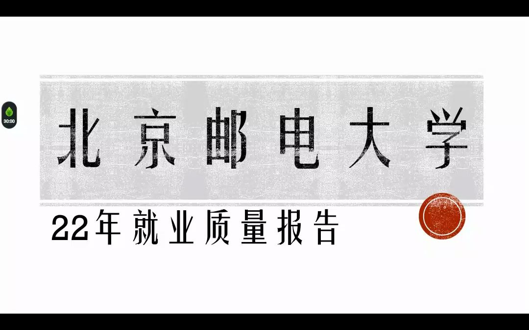 [图]北京邮电大学2022年就业质量报告