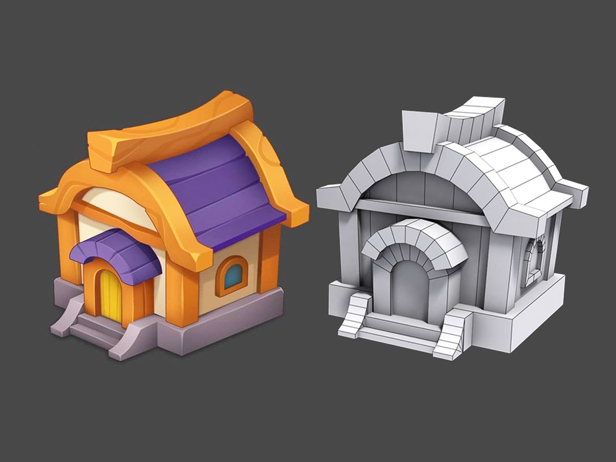 【3dmax建模】新手入门小房子建模教程,零基础布线讲解,3dmax新手建模