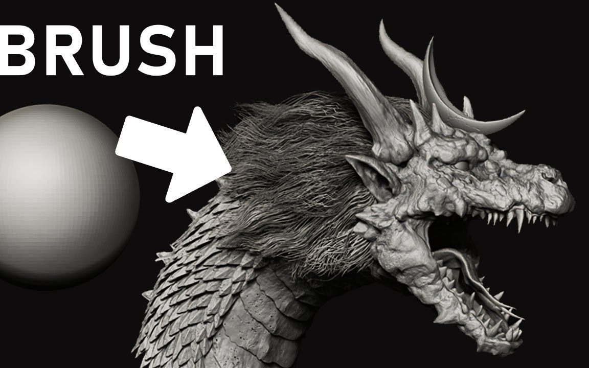 (搬运)【zbrush】同人建模初代昭和王者基多拉的头部哔哩哔哩bilibili