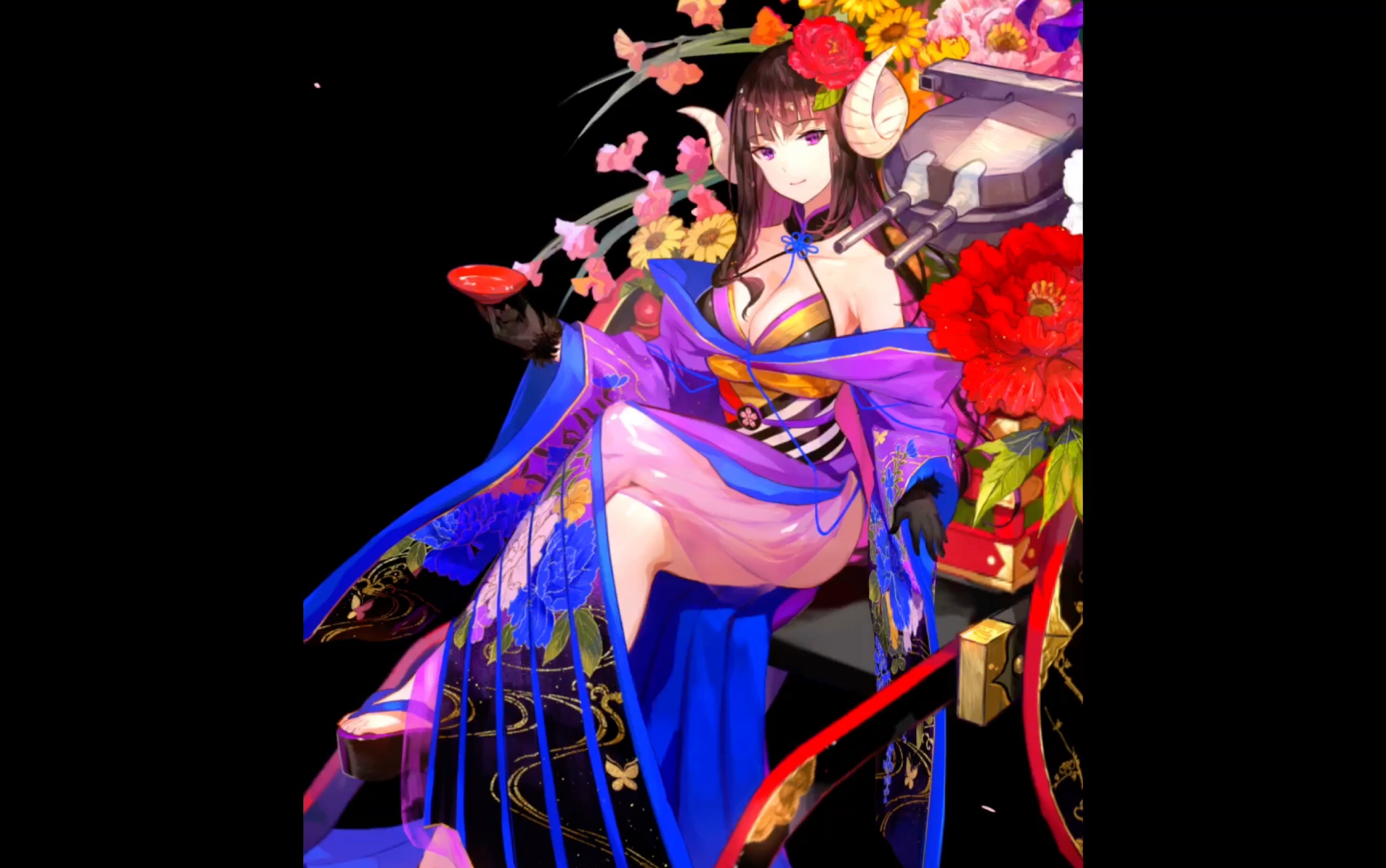 碧蓝航线 骏河 和服l2d 触摸动作