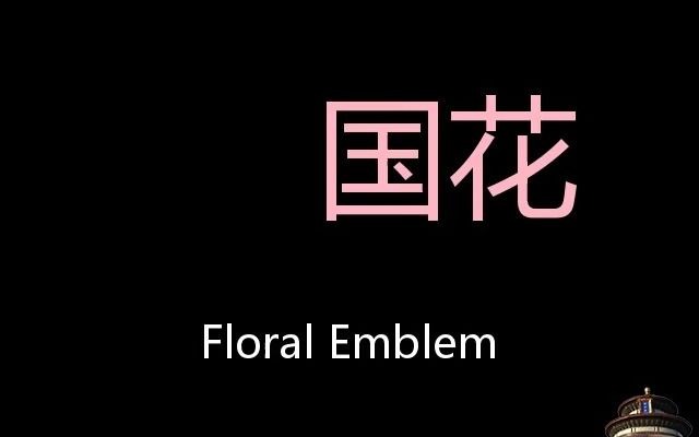 [图]国花 Chinese Pronunciation Floral emblem