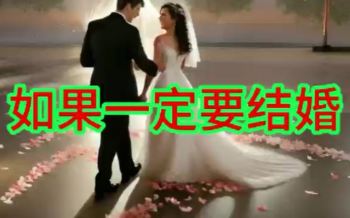 [图]一首《如果一定要结婚》一定要是爱的人，一定要听从自己心声！