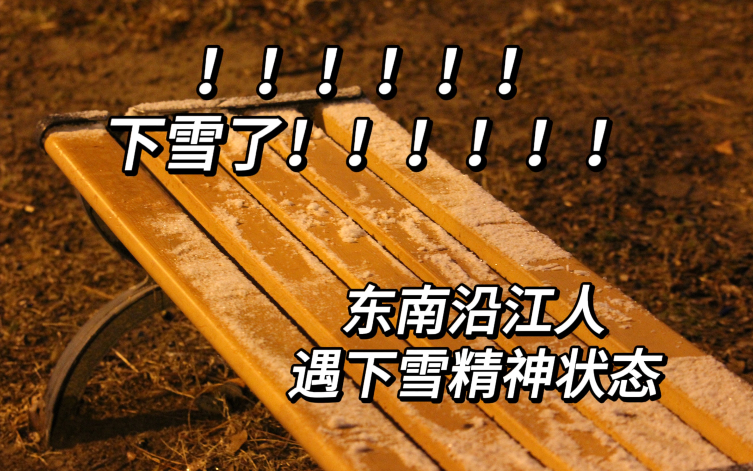 【南方人下雪天精神状态一览】还清醒(真的