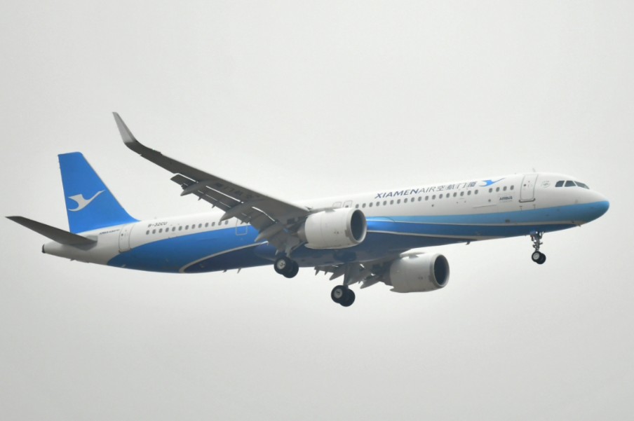 厦门航空京闽兴快线a321neo从厦门高崎起飞