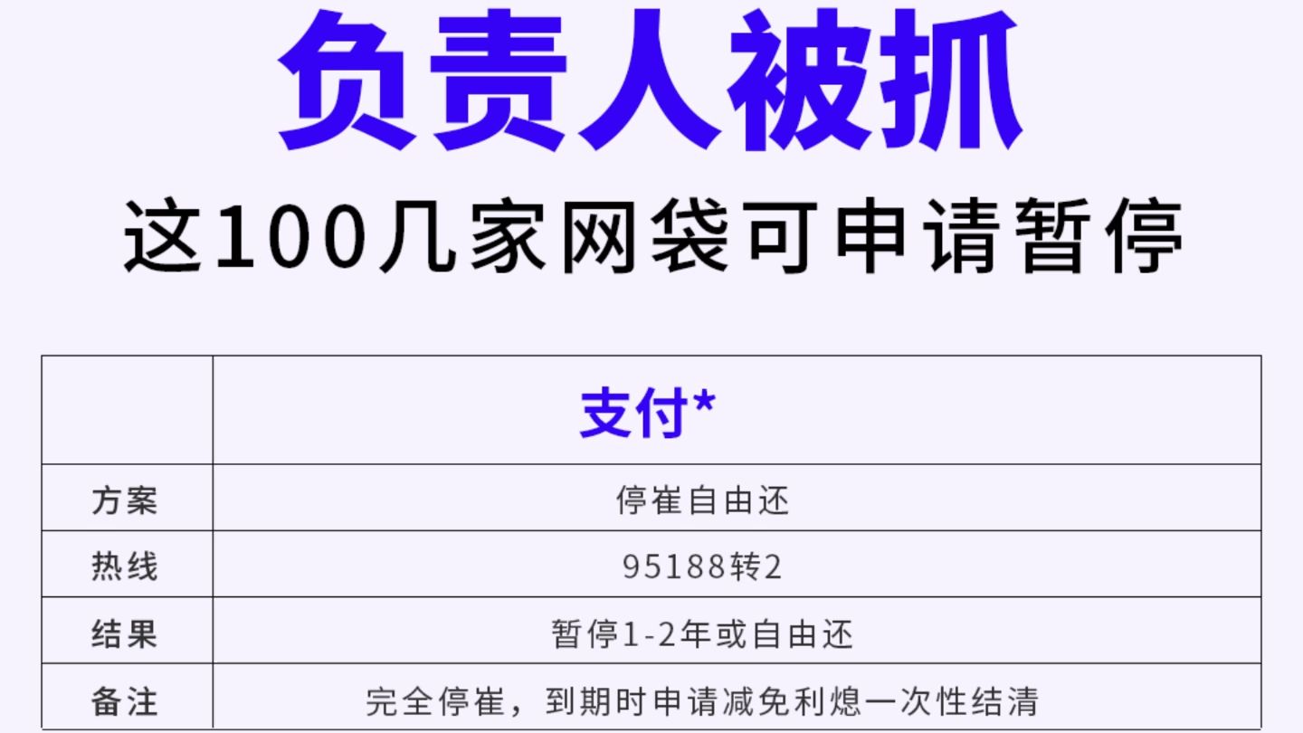 这100家负责人被抓,欠款2w以上的负债人,今天开始可申请暂停还款,自由还款.2029年后再还!哔哩哔哩bilibili