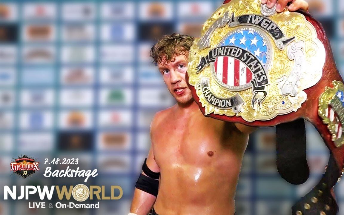 【NJPW】2023.07.18 威尔奥斯普雷想要摘下美国标 将美国冠军升级为国际冠军哔哩哔哩bilibili