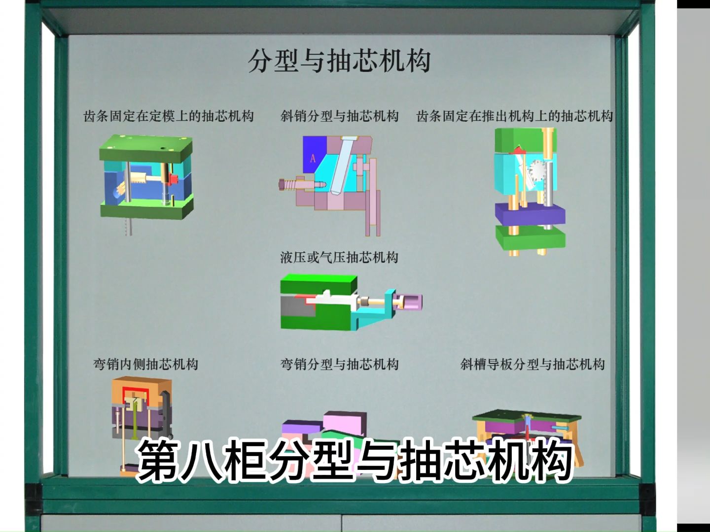 [图]JG-HK1285型多媒体智能控制《塑料模具设计与制造》陈列柜实验模型设备