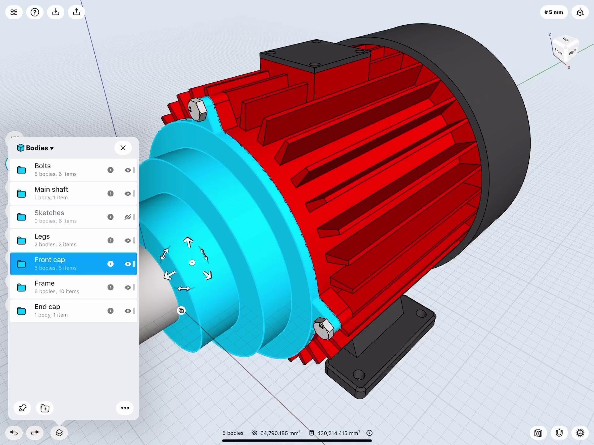 合并机架电动马达建模教程shapr3d教程系列