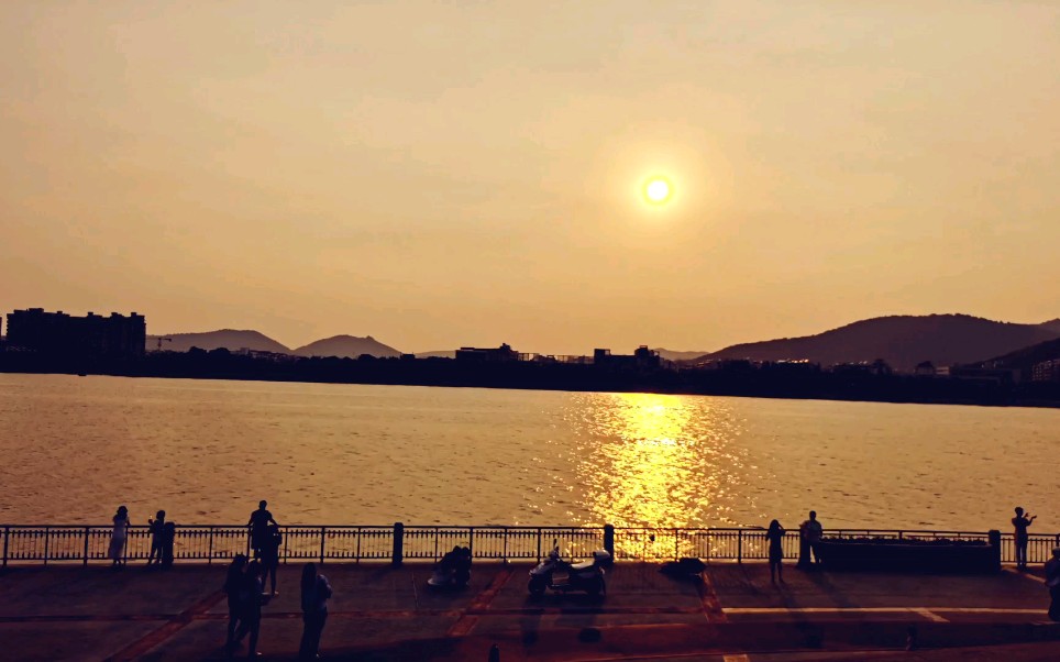 橘子洲头的日落