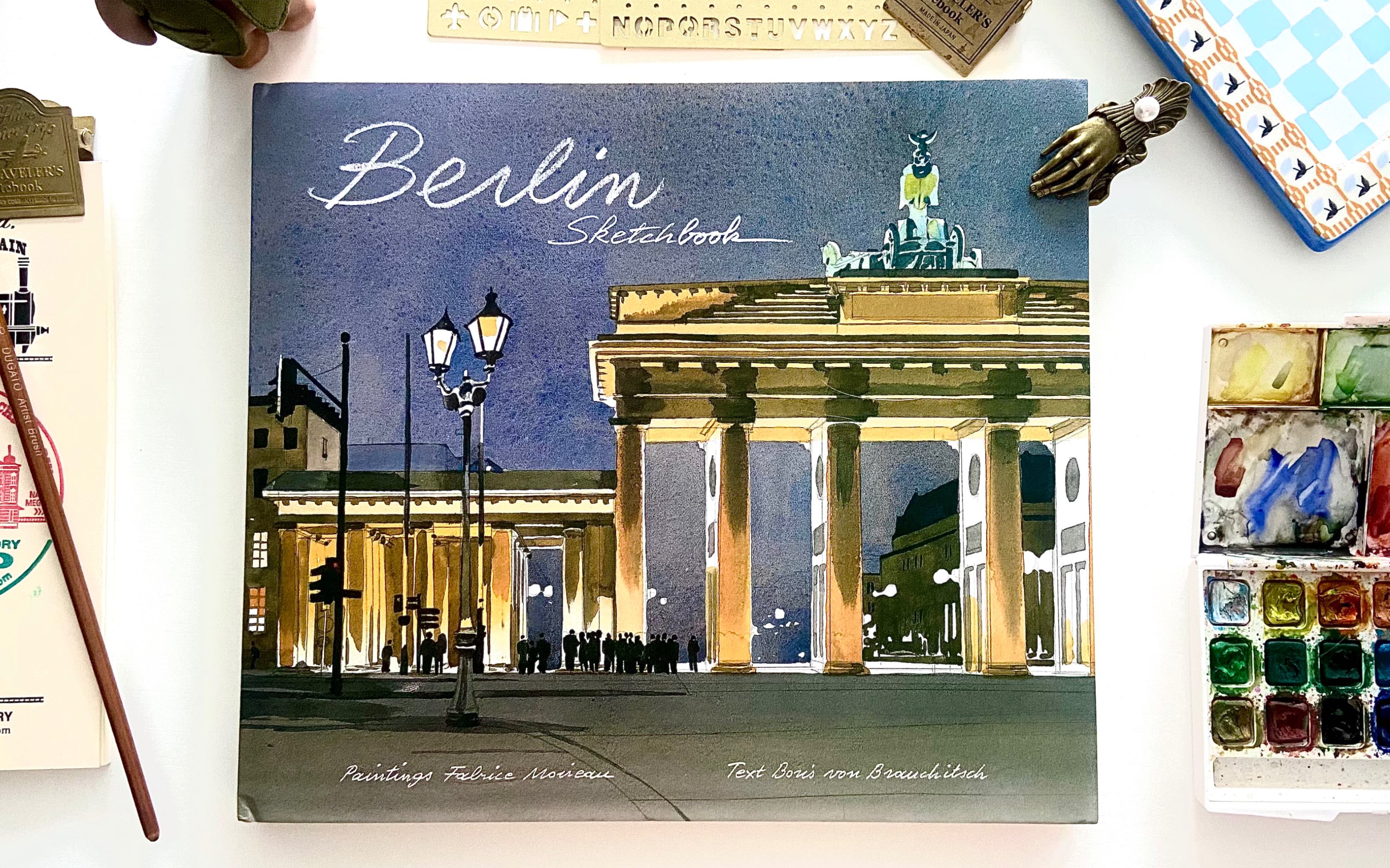 《Berlin Sketchbook》柏林城市速写水彩画册丨Fabrice Moireau 丨2015年出版哔哩哔哩bilibili