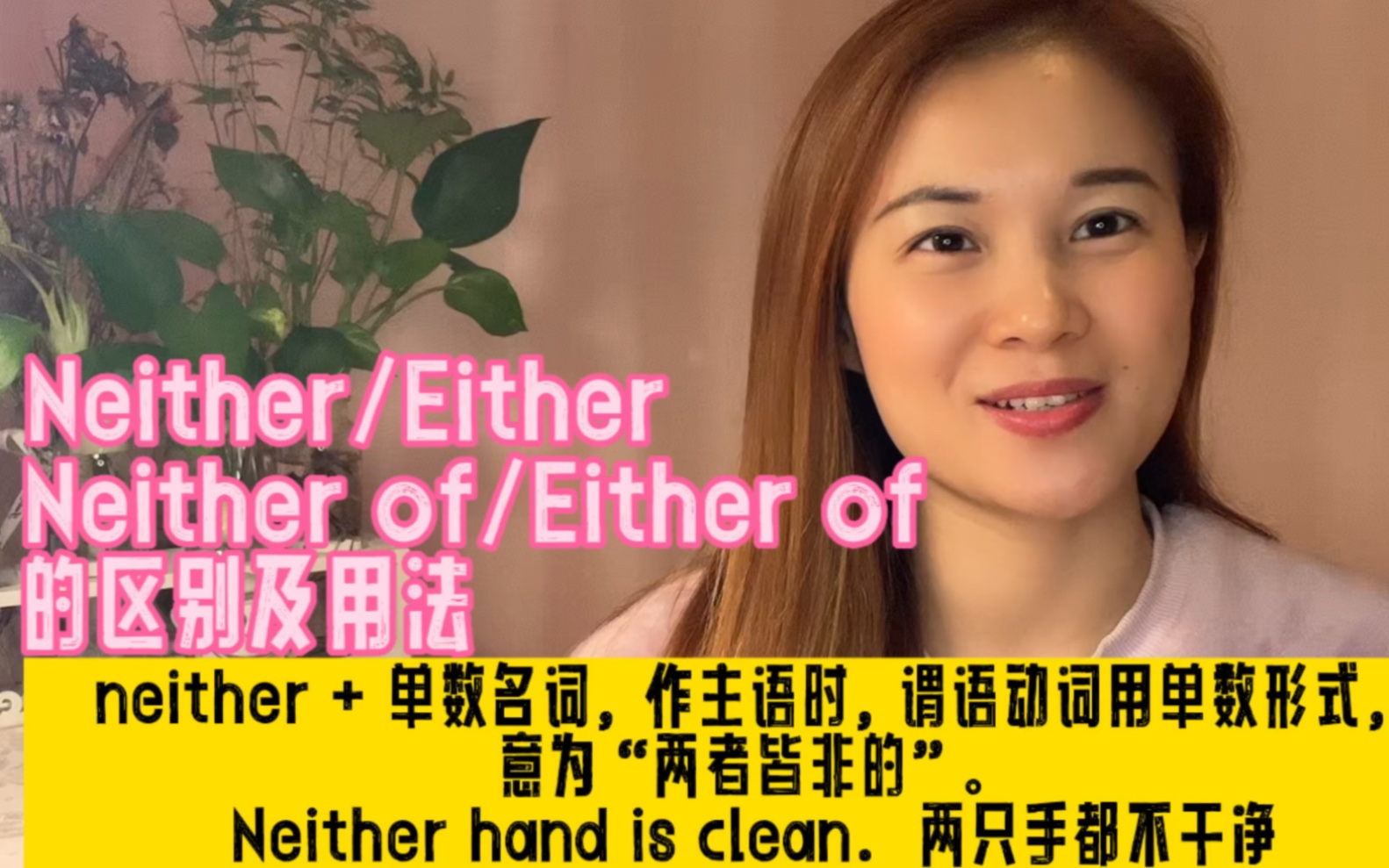 Neither/Either/Neither of/Either of 的区别及用法哔哩哔哩bilibili