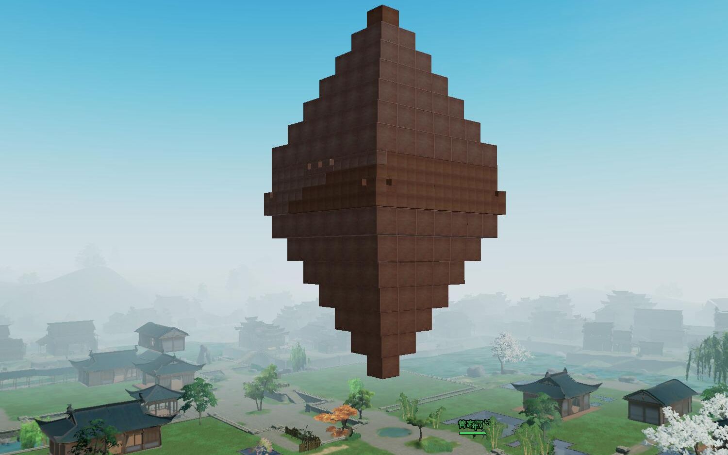 剑网三家园_全浮空_菱形金字塔_七级家园_2240面积可用