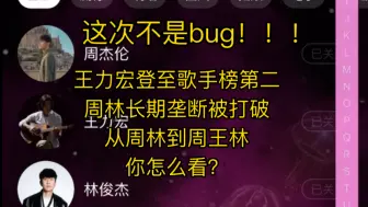 歌手榜发生巨变，周林垄断被打破，盖世英雄归来，王力宏登至第二！从周林到周王林，你的青春回来了吗？华语乐坛仿佛倒退了20年！！