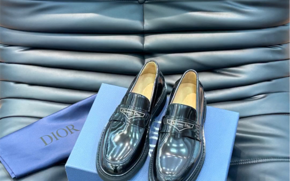 dior迪奥高仿男士经典乐福皮鞋