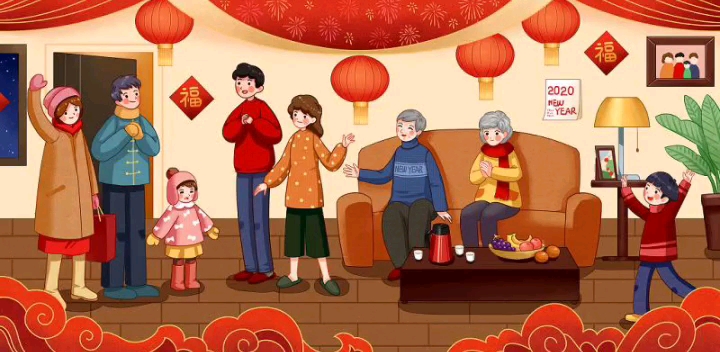 用照片定格美好春节,走亲访友迎新春