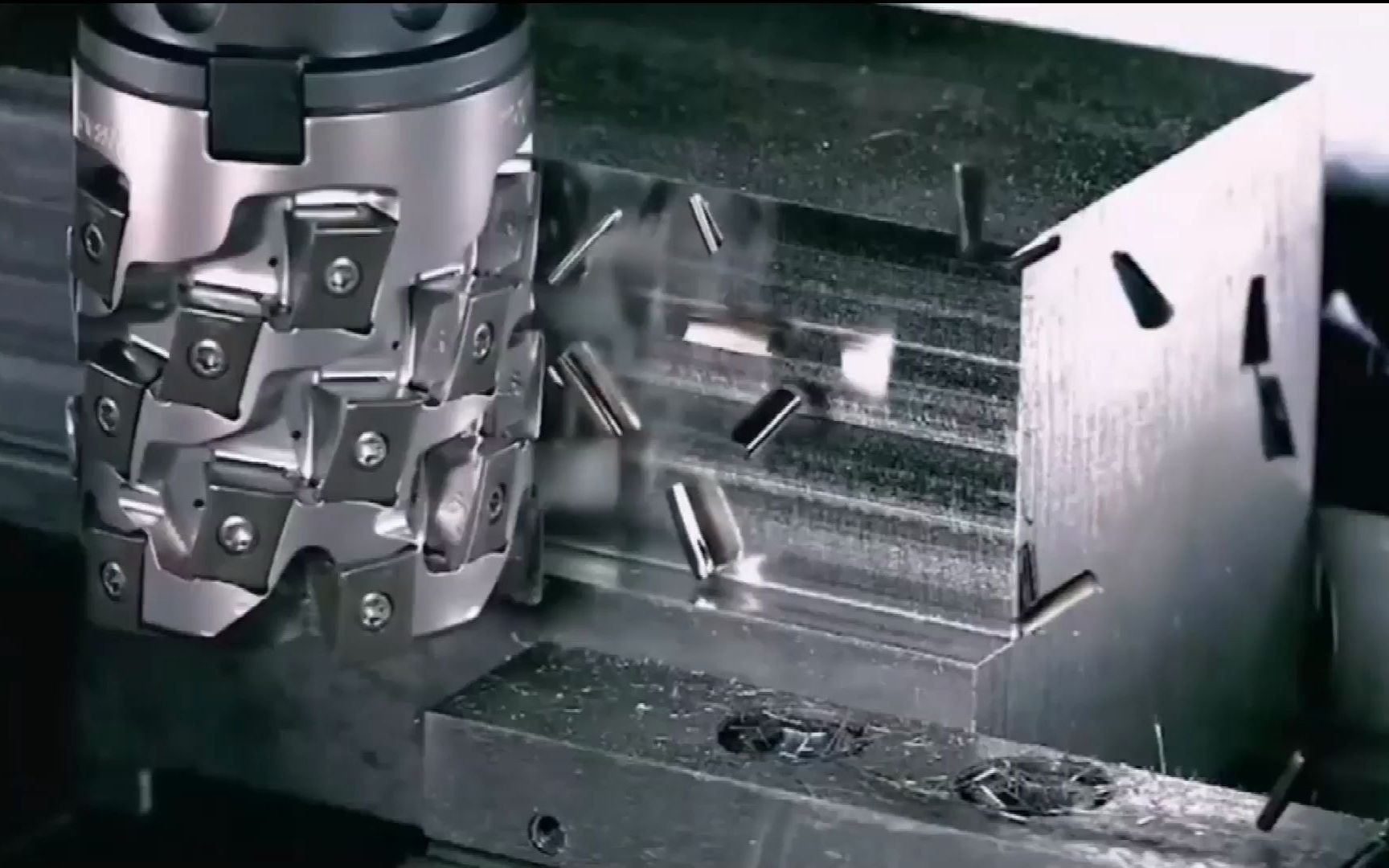 机械加工镜头下的慢动作看完令人震撼