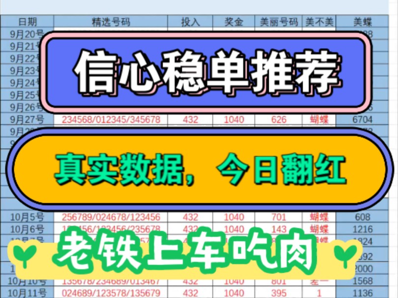 今日排三六码稳单推荐,坚持每天做好推荐,争取红单频出,上车可收米哔哩哔哩bilibili